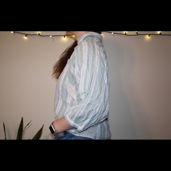 FREE PEOPLE flowy striped shirt - Picture 3 of 5